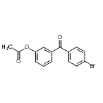 结构式 CAS# 890099-61-3, 3-(4-溴苯甲酰基)苯基乙酸酯