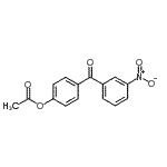 结构式 CAS# 890099-62-4, 4-(3-硝基苯甲酰)苯基乙酸酯