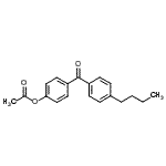 结构式 CAS# 890099-74-8, 4-(4-丁基苯甲酰基)苯基乙酸酯