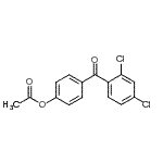 structure of CAS# 890100-09-1, 4-(2,4-Dichlorobenzoyl)phenyl acetate;4-Acetoxy-2',4'-dichlorobenzophenone
