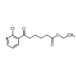 structure of CAS# 890100-57-9, Ethyl 6-(2-chloro-3-pyridinyl)-6-oxohexanoate;Ethyl 6-(2-chloro-3-pyridyl)-6-oxohexanoate