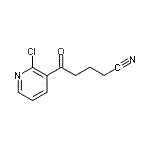 结构式 CAS# 890100-76-2, 5-(2-氯-3-吡啶基)-5-氧代戊腈