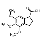CAS 登录号：890309-53-2， 4,5,6-三甲氧基-1-茚满羧酸