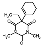 CAS 登录号：891-90-7， 5-(1-环己烯-1-基)-5-乙基-1,3-二甲基-2,4,6(1H,3H,5H)-嘧啶三酮