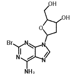 CAS 登录号：89178-21-2， 2-溴-9-(2-脱氧呋喃戊糖基)-9H-嘌呤-6-胺