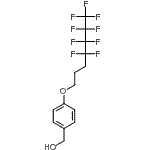 CAS 登录号：892154-51-7， {4-[(4,4,5,5,6,6,7,7,7-九氟庚基)氧基]苯基}甲醇