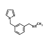 CAS 登录号：892502-10-2， N-甲基-1-[3-(1H-吡唑-1-基甲基)苯基]甲胺