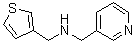 CAS 登录号：892592-60-8， 1-(3-吡啶基)-N-(3-噻吩基甲基)甲胺