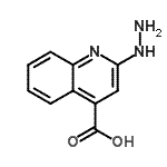 CAS 登录号：89267-29-8， 2-肼基-4-喹啉羧酸