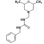 CAS 登录号：89317-24-8， 1-苄基-3-[(2,6-二甲基-4-吗啉基)甲基]脲