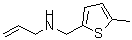 CAS 登录号：893569-89-6， N-[(5-甲基-2-噻吩基)甲基]-2-丙烯-1-胺