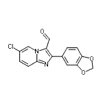 CAS 登录号：893612-37-8， 2-(1,3-苯并二氧戊环-5-基)-6-氯咪唑并[1,2-a]吡啶-3-甲醛
