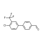 CAS 登录号：893637-93-9， 4'-氯-3'-(三氟甲基)-4-联苯甲醛