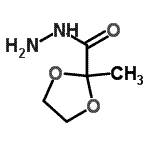 CAS 登录号：89364-93-2， 2-甲基-1,3-二氧戊环-2-甲酰肼