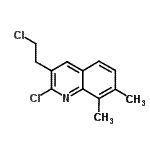 CAS 登录号：893724-67-9， 2-氯-3-(2-氯乙基)-7,8-二甲基喹啉