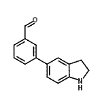 CAS 登录号：893738-96-0， 3-(2,3-二氢-1H-吲哚-5-基)苯甲醛