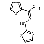 CAS 登录号：89408-03-7， 2-{(2Z)-2-[1-(2-噻吩基)亚乙基]肼基}-1,3-噻唑