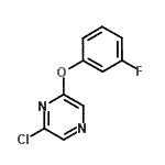 结构式 CAS# 894416-95-6, 2-氯-6-(3-氟苯氧基)吡嗪
