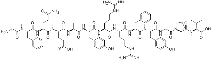 CAS#: 89458-24-2， H-Gly-Phe-Gln-Glu-Ala-Tyr-Arg-Arg-Phe-Tyr-Gly-Pro-Val-OH