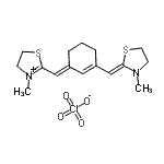 CAS 登录号：89493-72-1， 3-甲基-2-[(E)-{3-[(Z)-(3-甲基-1,3-噻唑烷-2-亚基)甲基]-2-环己烯-1-亚基}甲基]-4,5-二氢-1,3-噻唑-3-鎓高氯酸盐