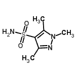CAS 登录号：89532-07-0， 1,3,5-三甲基-1H-吡唑-4-磺酰胺