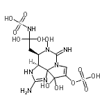 CAS 登录号：89614-45-9， {2-[(3aS,4R,6Z)-2-氨基-5,10,10-三羟基-6-亚氨基-9-(磺基氧基)-3a,4,5,6-四氢-3H,10H-吡咯并[1,2-c]嘌呤-4-基]-1,1-二羟基乙基}氨基磺酸