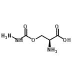 CAS 登录号：89620-94-0， O-(肼基羰基)-L-丝氨酸