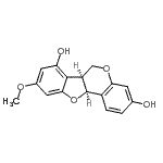CAS 登录号：89647-68-7， (6aS,11aS)-9-甲氧基-6a,11a-二氢-6H-[1]苯并呋喃并[3,2-c]苯并吡喃-3,7-二醇
