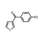 结构式 CAS# 896618-56-7, (4-氯苯基)(3-噻吩基)甲酮