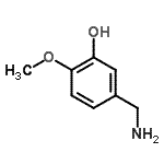CAS 登录号：89702-89-6， 5-(氨基甲基)-2-甲氧基苯酚