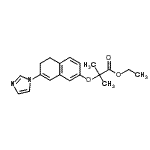 CAS 登录号：89781-84-0， 乙基2-{[7-(1H-咪唑-1-基)-5,6-二氢-2-萘基]氧基}-2-甲基丙酸酯