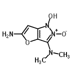 CAS 登录号：897938-77-1， 5-氨基-3-(二甲基氨基)-1H-呋喃并[3,2-c]吡唑-1-醇2-氧化物