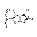 CAS 登录号：897938-82-8， 6-氨基-5-(二乙基氨基)-1H-呋喃并[3,2-c]吡唑-1-醇2-氧化物