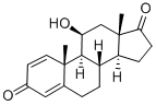 CAS 登录号：898-84-0， 1,4-雄甾二烯-11-beta-醇-3,17-二酮
