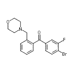 CAS#: 898750-62-4， (4-Bromo-3-fluorophenyl)[2-(4-morpholinylmethyl)phenyl]methanone