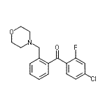 结构式 CAS# 898750-95-3, (4-氯-2-氟苯基)[2-(4-吗啉基甲基)苯基]甲酮