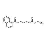 结构式 CAS# 898752-79-9, 乙基7-(1-萘基)-7-氧代庚酸酯