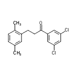 结构式 CAS# 898754-04-6, 1-(3,5-二氯苯基)-3-(2,5-二甲基苯基)-1-丙酮