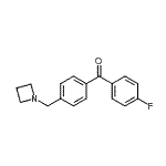 结构式 CAS# 898756-55-3, [4-(1-氮杂环丁基甲基)苯基](4-氟苯基)甲酮