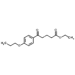 结构式 CAS# 898757-60-3, 乙基5-氧代-5-(4-丙氧基苯基)戊酸酯