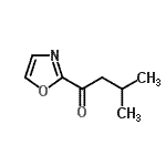 structure of CAS# 898759-16-5, 3-Methyl-1-(1,3-oxazol-2-yl)-1-butanone;2-(3-Methylbutyryl)oxazole