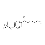 structure of CAS# 898761-63-2, 5-Chloro-1-[4-(trifluoromethoxy)phenyl]-1-pentanone;5-chloro-1-oxo-1-(4-trifluoromethoxyphenyl)pentane