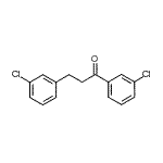 结构式 CAS# 898762-59-9, 1,3-二(3-氯苯基)-1-丙酮