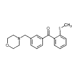 structure of CAS# 898765-29-2, [2-(Methylsulfanyl)phenyl][3-(4-morpholinylmethyl)phenyl]methanone;3'-morpholinomethyl-2-thiomethylbenzophenone