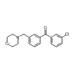 结构式 CAS# 898765-41-8, (3-氯苯基)[3-(4-吗啉基甲基)苯基]甲酮