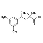 结构式 CAS# 898765-45-2, 4-(3,5-二甲基苯基)-2,2-二甲基-4-氧代丁酸