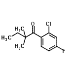 CAS#: 898765-86-1， 1-(2-Chloro-4-fluorophenyl)-2,2-dimethyl-1-butanone