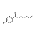 structure of CAS# 898767-00-5, 1-(4-Bromophenyl)-6-chloro-1-hexanone;1-(4-bromophenyl)-6-chloro-1-oxohexane