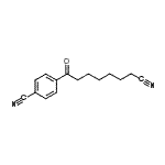 结构式 CAS# 898767-56-1, 4-(7-氰基庚烷酰基)苯甲腈