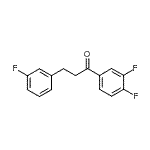 结构式 CAS# 898767-69-6, 1-(3,4-二氟苯基)-3-(3-氟苯基)-1-丙酮